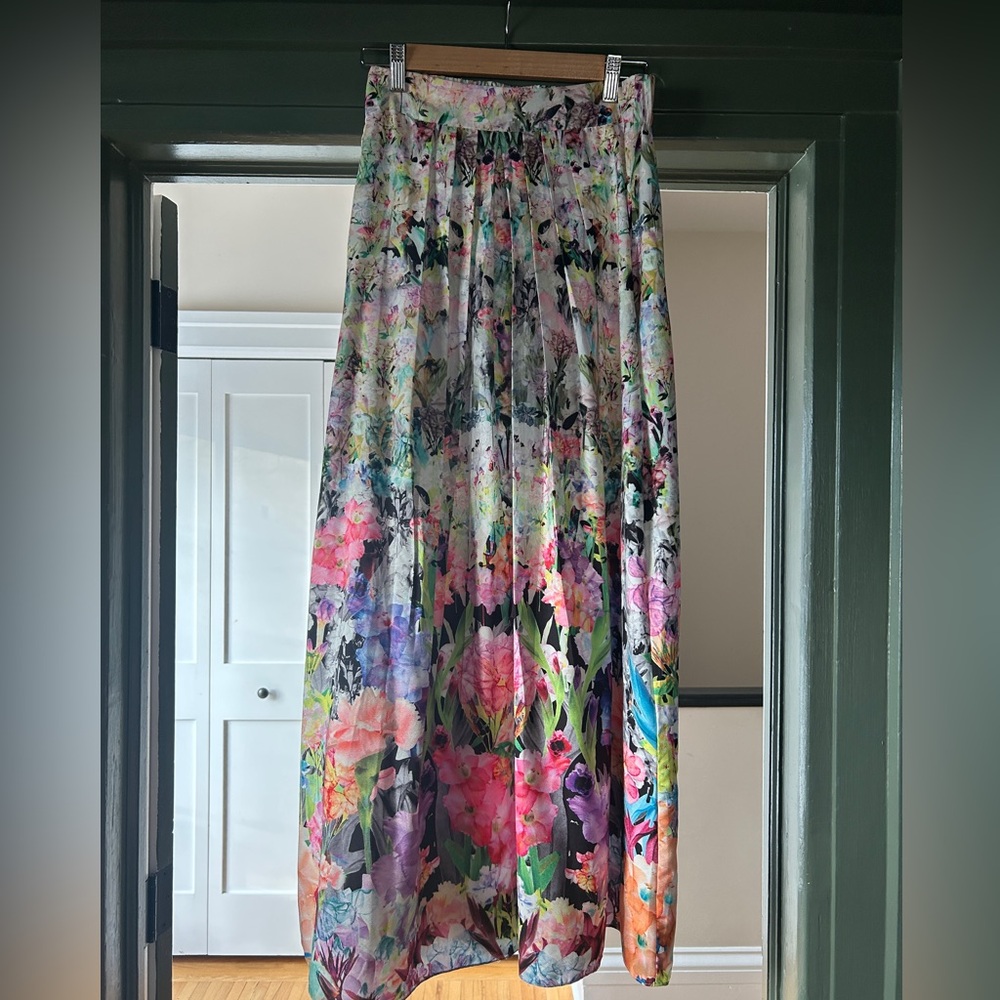 Anthropologie Ranna Gill Floral Maxi Skirt